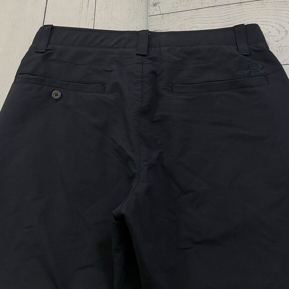 Under Armour Men's W32 x L30 Black Moisture Wicking Flat Front Golf Chino Pants - Picture 3 of 8